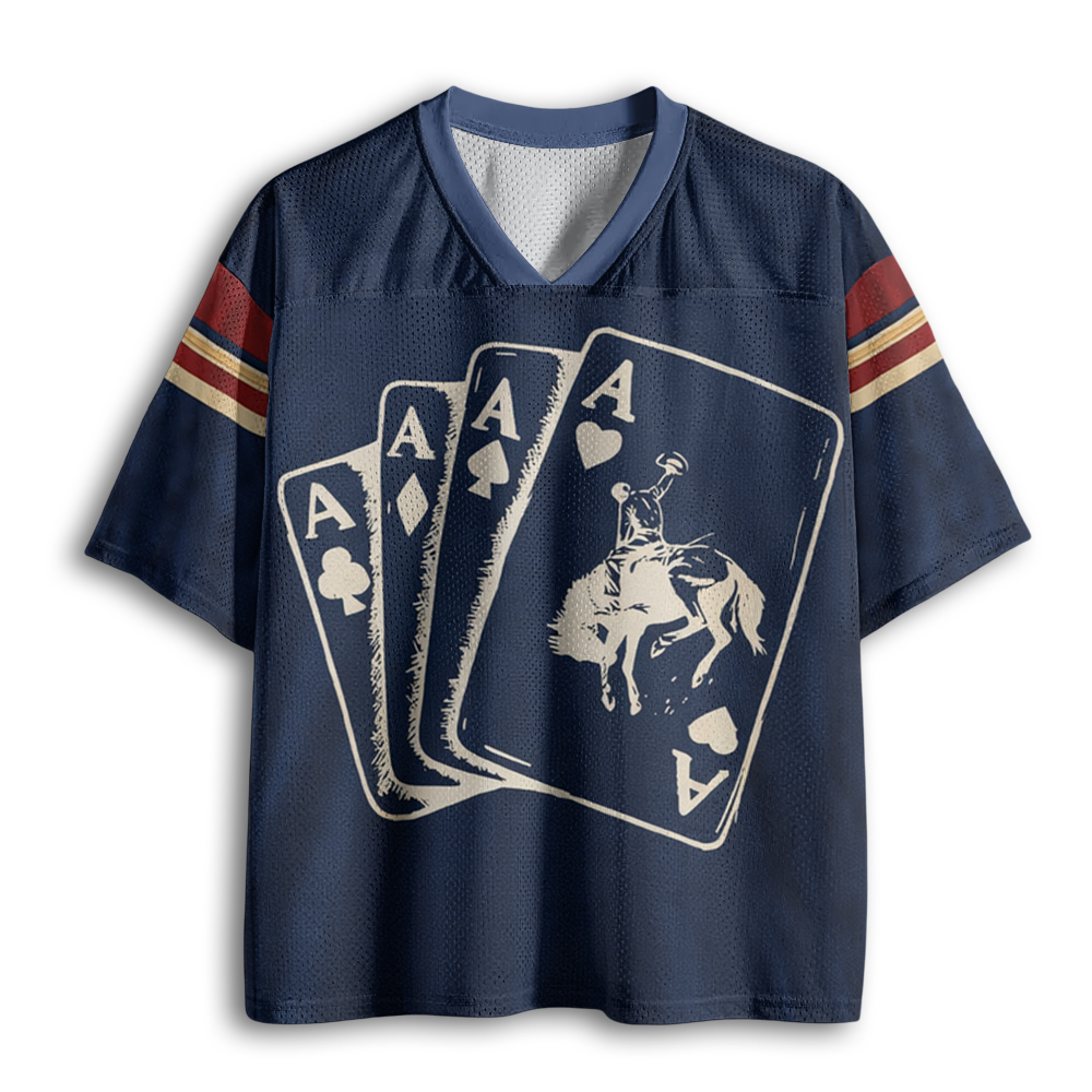 Baddiecat Ace Card Cowboy Mesh Jersey