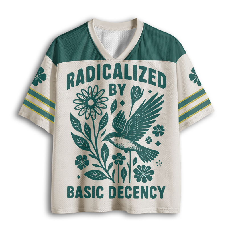 Baddiecat Radicalized By Basic Decency Mesh Jersey