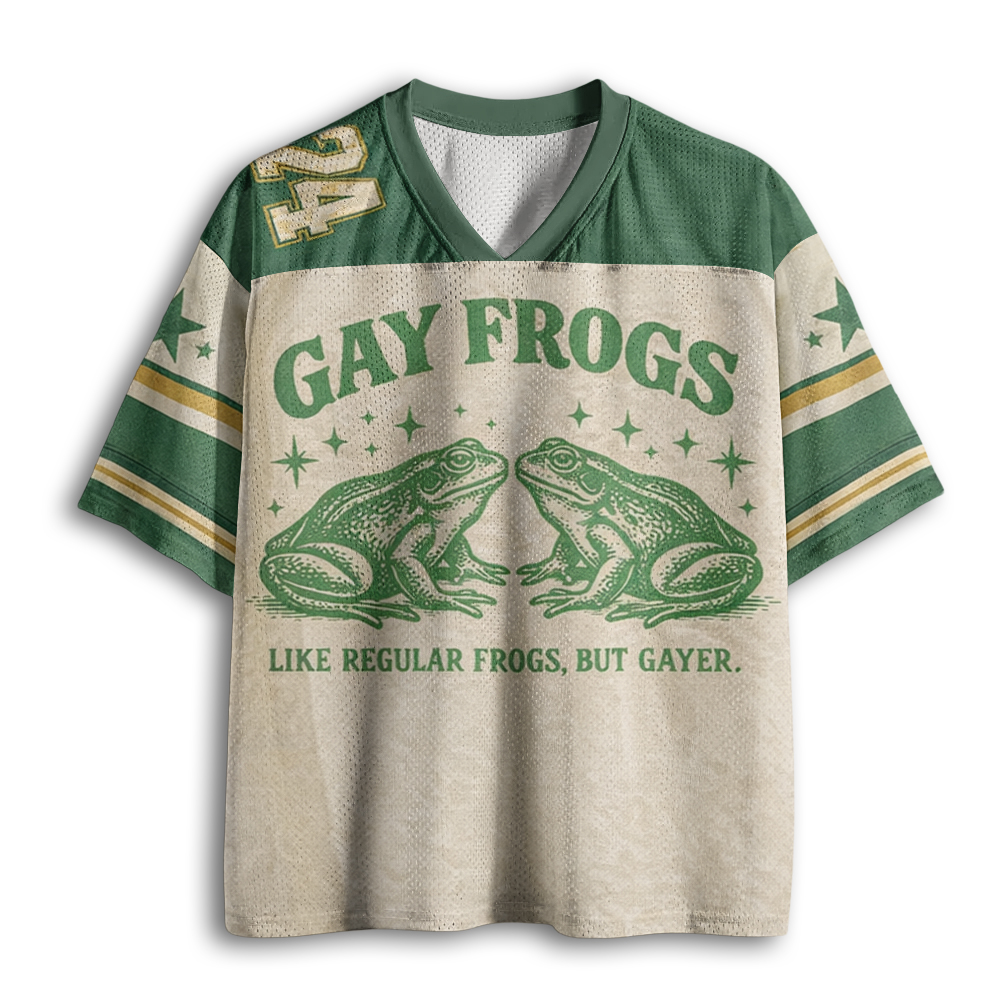 Baddiecat Vintage Gay Frog Mesh Jersey