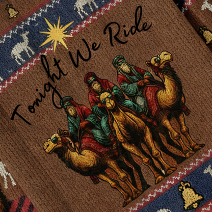 Baddiecat Tonight We Ride Christmas Ugly Sweatshirt