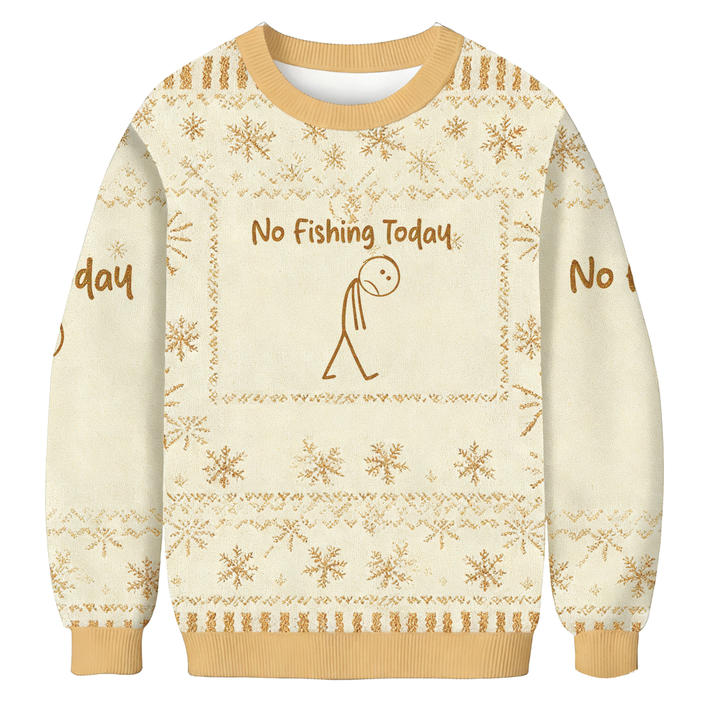 Baddiecat No Fishing Today Ugly Sweatshirt