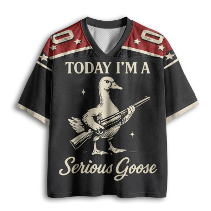 Baddiecat Today I'm A Serious Goose Mesh Jersey