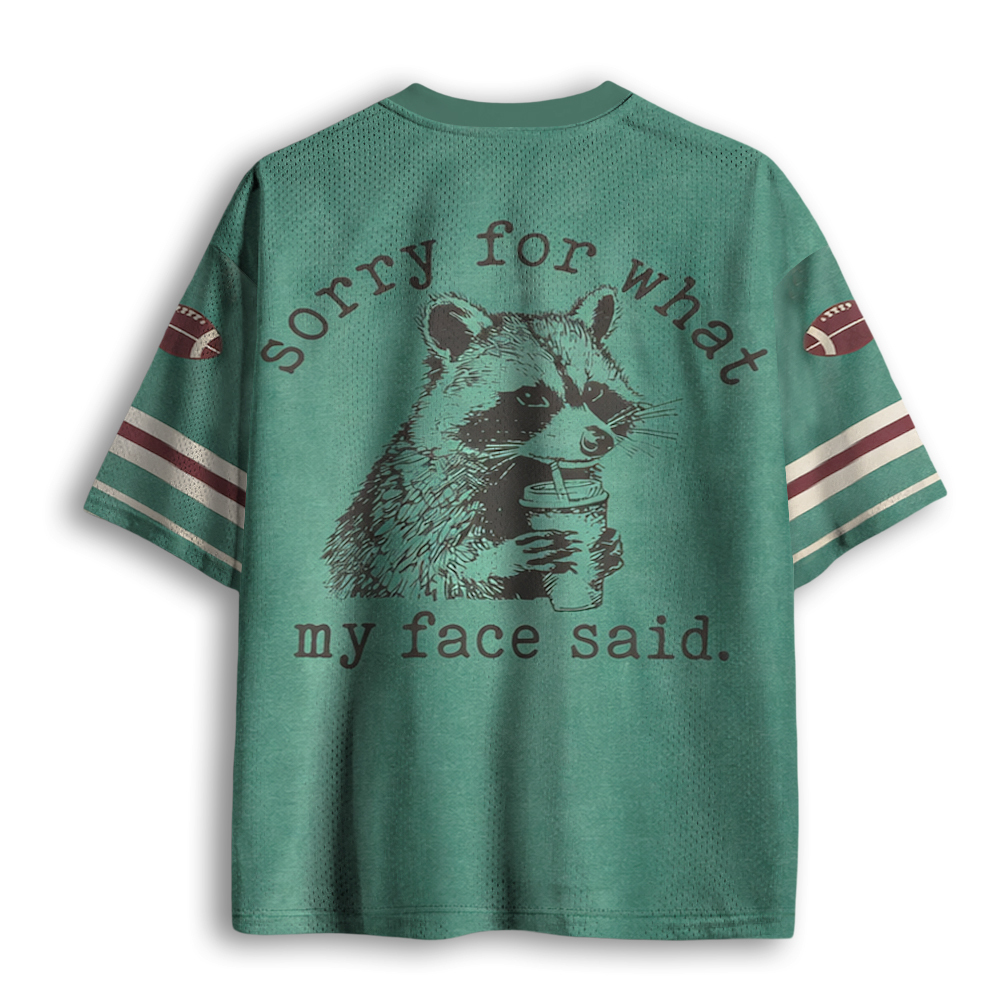 Baddiecat Sorry For What My Face Said Mesh Jersey