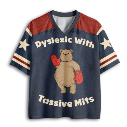 Baddiecat Dyslexic With Tassive Mits Mesh Jersey