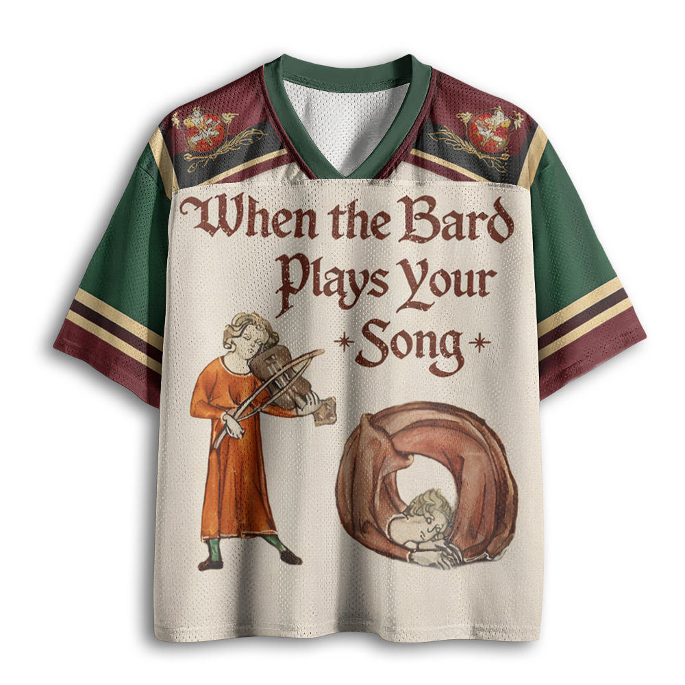 Baddiecat When The Bard Plays Your Song Mesh Jersey