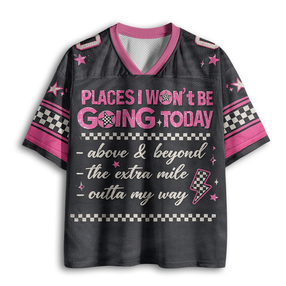 Baddiecat Won't Be Going Today Mesh Jersey