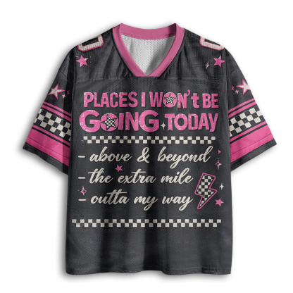 Baddiecat Won't Be Going Today Mesh Jersey