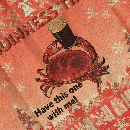 Baddiecat Guinness Time Have This One With Me Christmas Ugly Sweatshirt