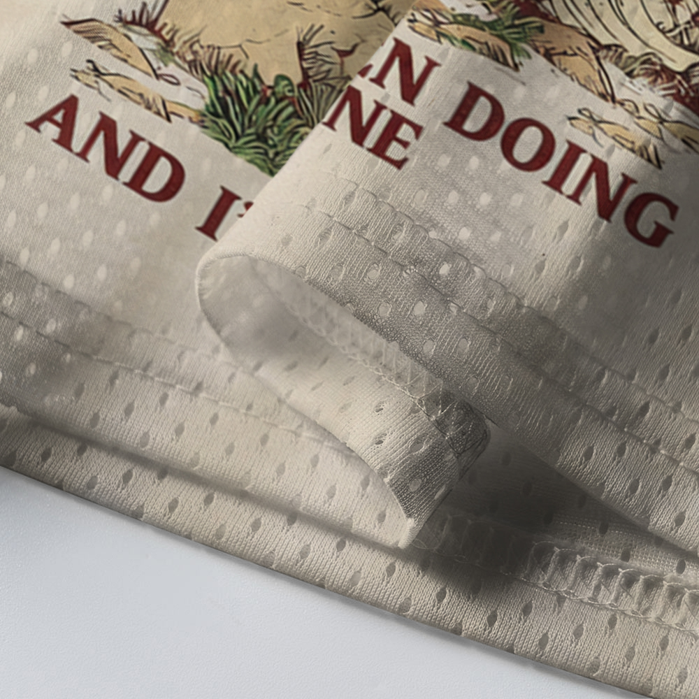 Baddiecat Jesus Coming Out Of My Cave And I've Been Doing Just Fine Mesh Jersey