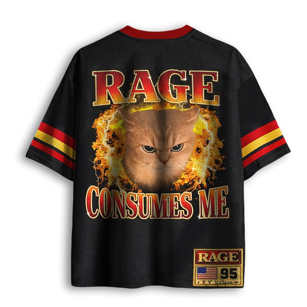 Baddiecat Rage Consumes Me Mesh Jersey