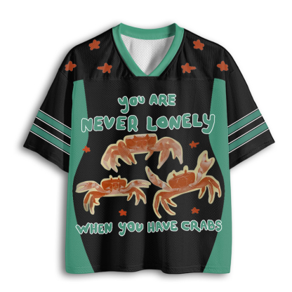 Baddiecat Crab Funny Mesh Jersey