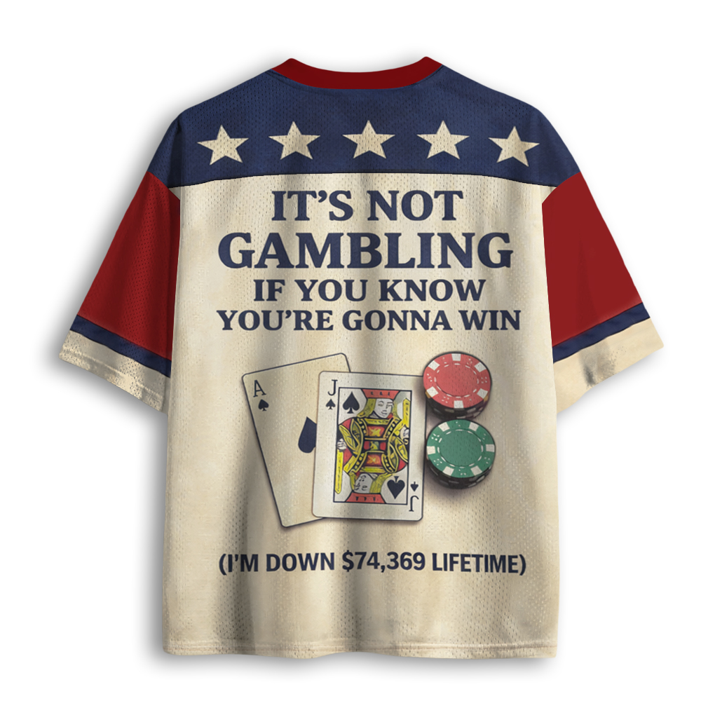 Baddiecat It's Not Gambling If You Know You're Gonna Win Mesh Jersey