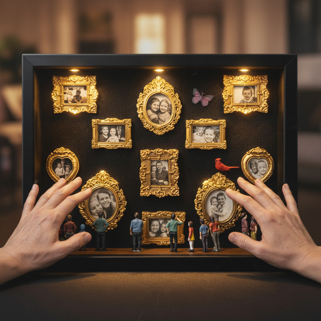 Cadre Photo Personnalisé « musée De Nous » Pour Couples : Un Cadeau Miniature Adorable Et Symbolique Pour La Saint-valentin Ou Un Anniversaire.