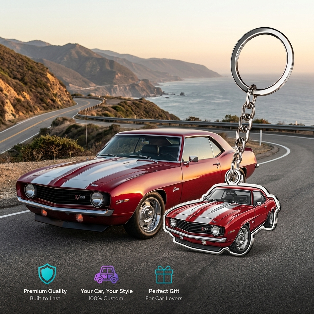 Porte-clés De Voiture Photo Personnalisé, Porte-clés De Silhouette De Véhicule En Acrylique Personnalisé, Concevez Votre Propre Porte-clés Personnalisé, Cadeau Pour Lui