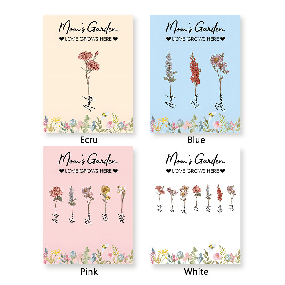 Couverture De Fleur D'anniversaire Personnalisée, Couverture De Nom Personnalisée, Cadeau Unique