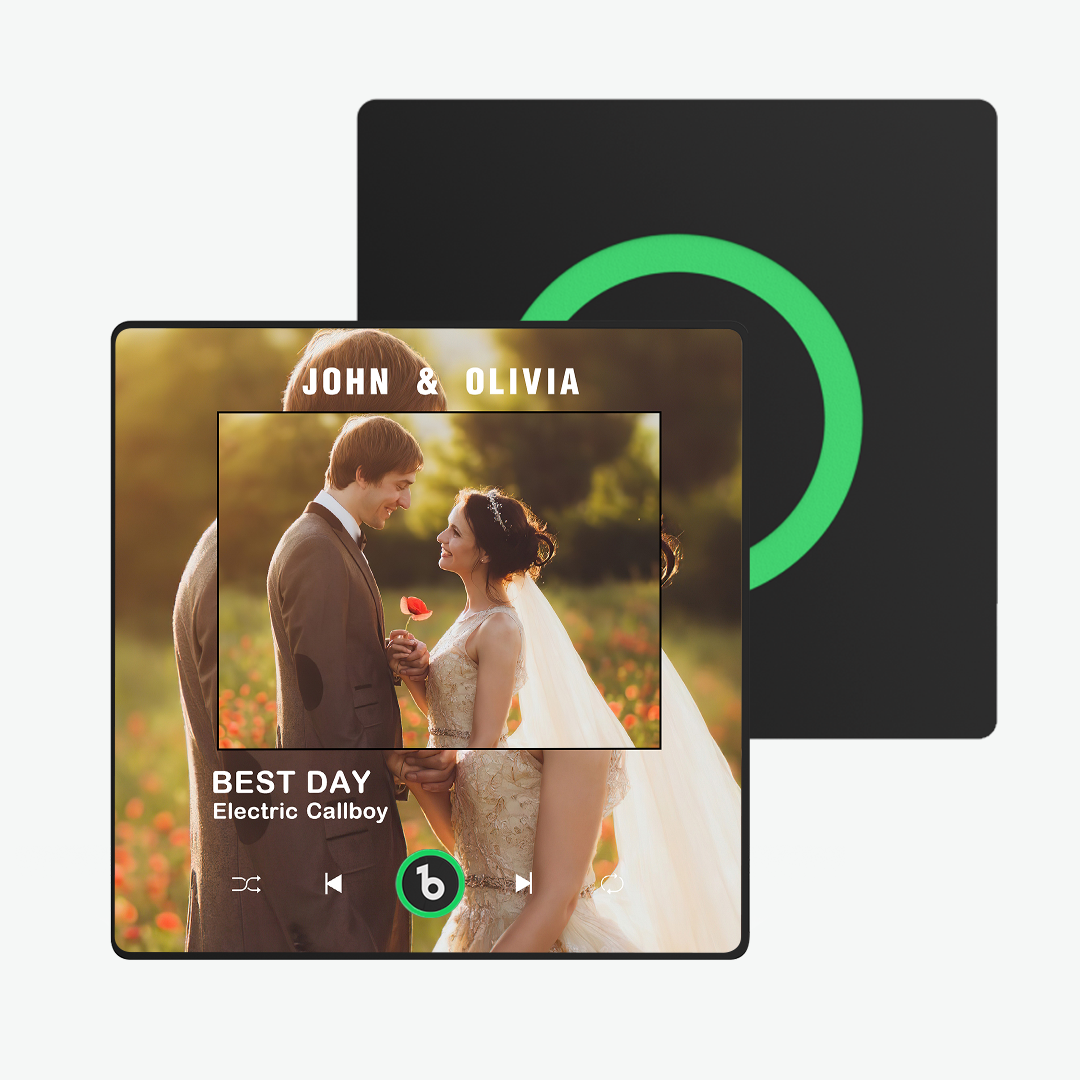 Aimant De Réfrigérateur D'album De Musique Personnalisé Avec Cadre Coloré, Cadeaux De Mariage