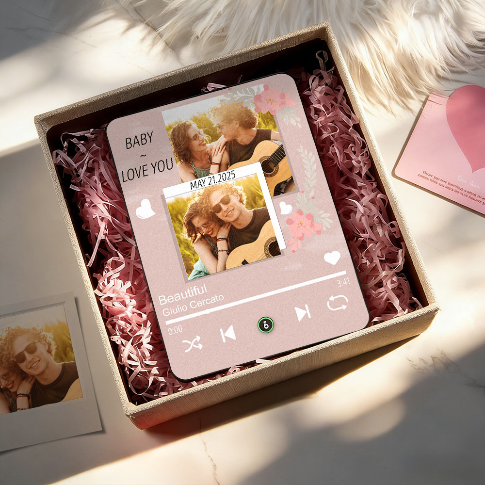 Cadeaux Pour Couples Amoureux, Plaques Musicales, Plaques Musicales Personnalisées Avec Photo, Cadeaux D'anniversaire De Chambre, Cadeaux Pour Épouses, Cadeaux Pour Petites Amies