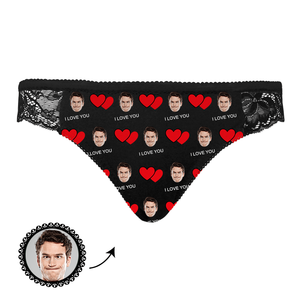 Cadeau de la Saint-Valentin Culottes Personnalisées Sous-vêtements Femmes Sexy Cadeaux Pour Les Amoureux