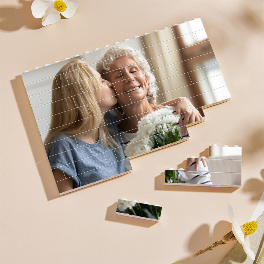 Brique de construction personnalisée Bloc photo personnalisé Forme carrée Cadeaux pour papillon de nuit