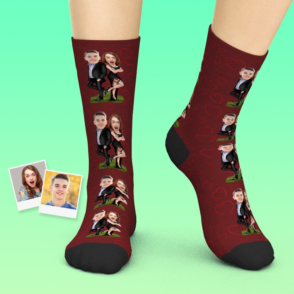 Personnalisées Visage Chaussette Personnalisable Photo Chaussette