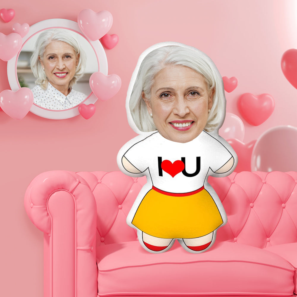 Cadeau de la fête des mères Oreiller Pour Le Visage Oreiller Pour Le Visage Personnalisé Je T'aime Minime Oreiller Photo Personnalisée Minime Oreiller Cadeaux