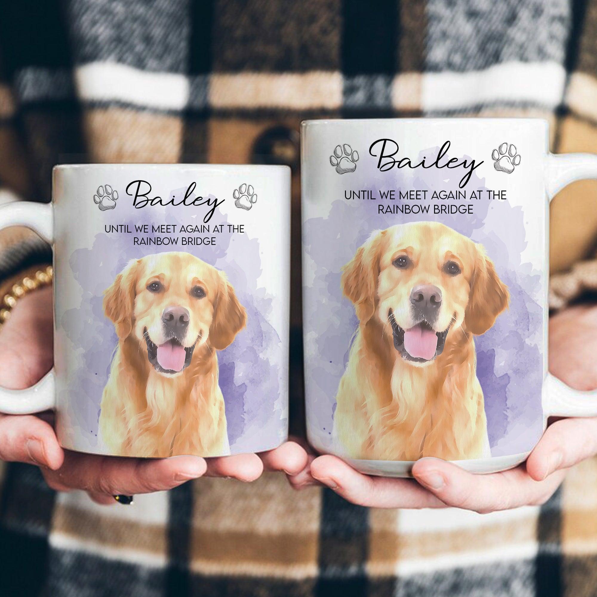 Cadeau Commémoratif Personnalisé De Portrait D’animal De Compagnie D’aquarelle - Tasse Personnalisée