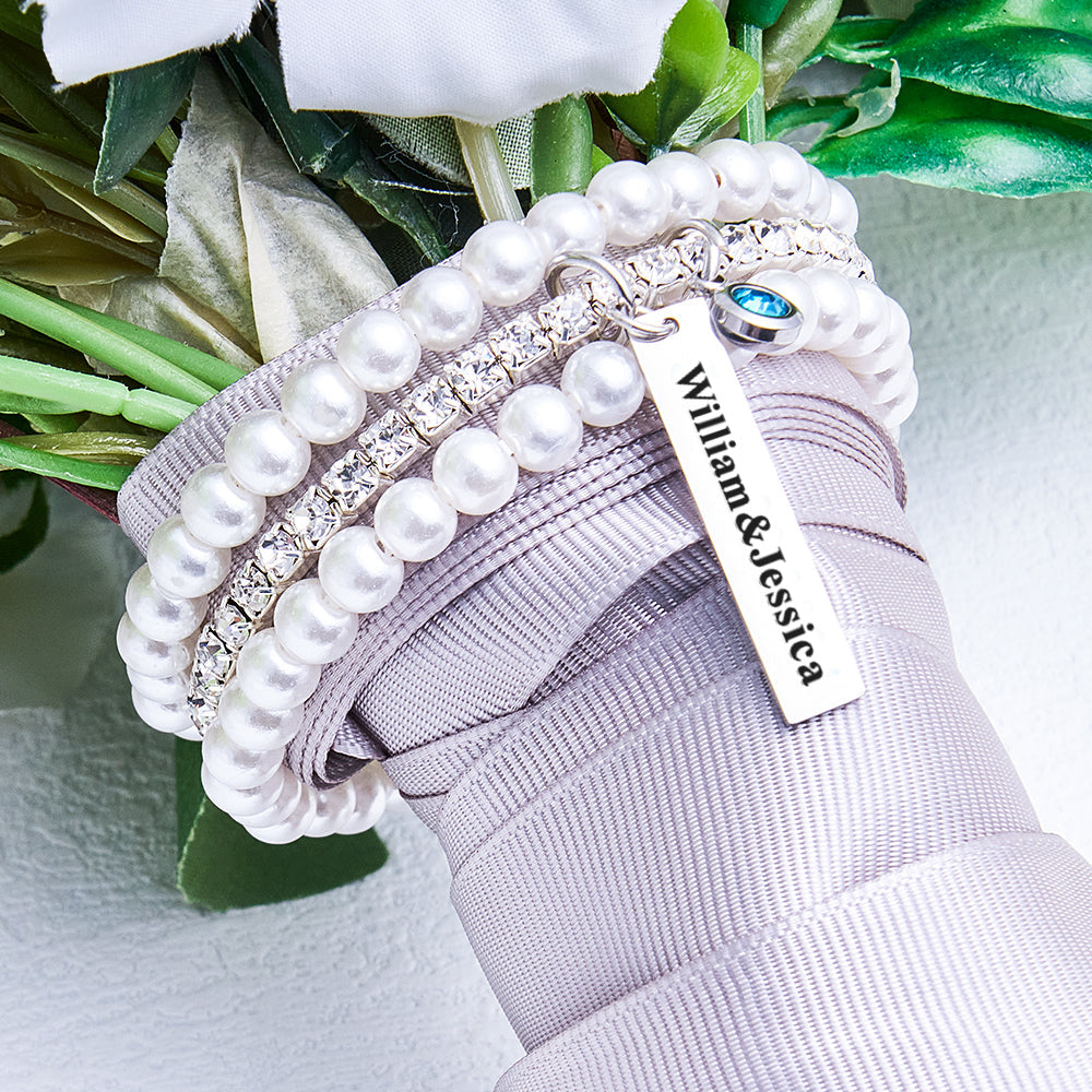 Breloque Bouquet Quelque Chose De Bleu Personnalisé Quelque Chose De Bleu Pour La Mariée