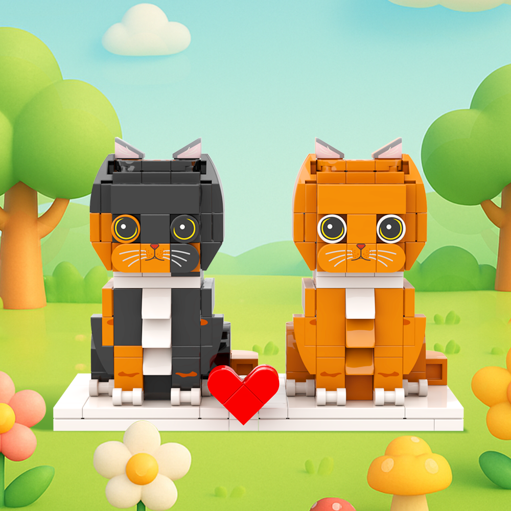Figurines En Brique Pour Tout Le Corps, Chat Et Chien, Personnalisé, Cadeau Pour La Famille Des Animaux De Compagnie