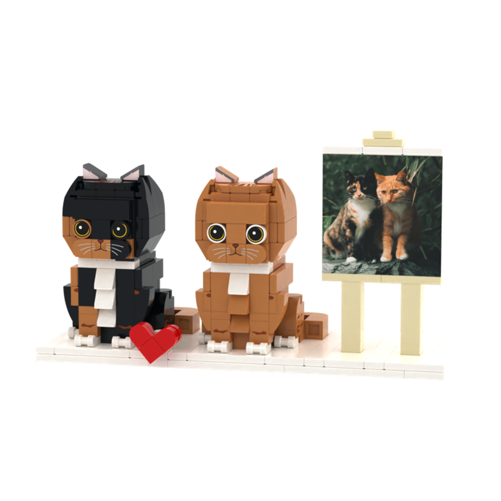 Figurines En Brique Pour Tout Le Corps, Chat Et Chien, Personnalisé, Cadeau Pour La Famille Des Animaux De Compagnie