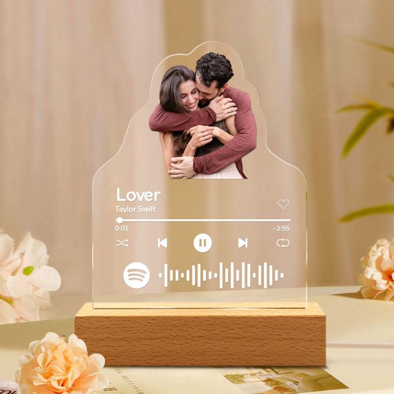 Lampe LED L Personnalisée Avec Photo Pour Copain Mari Pour La Saint Valentin