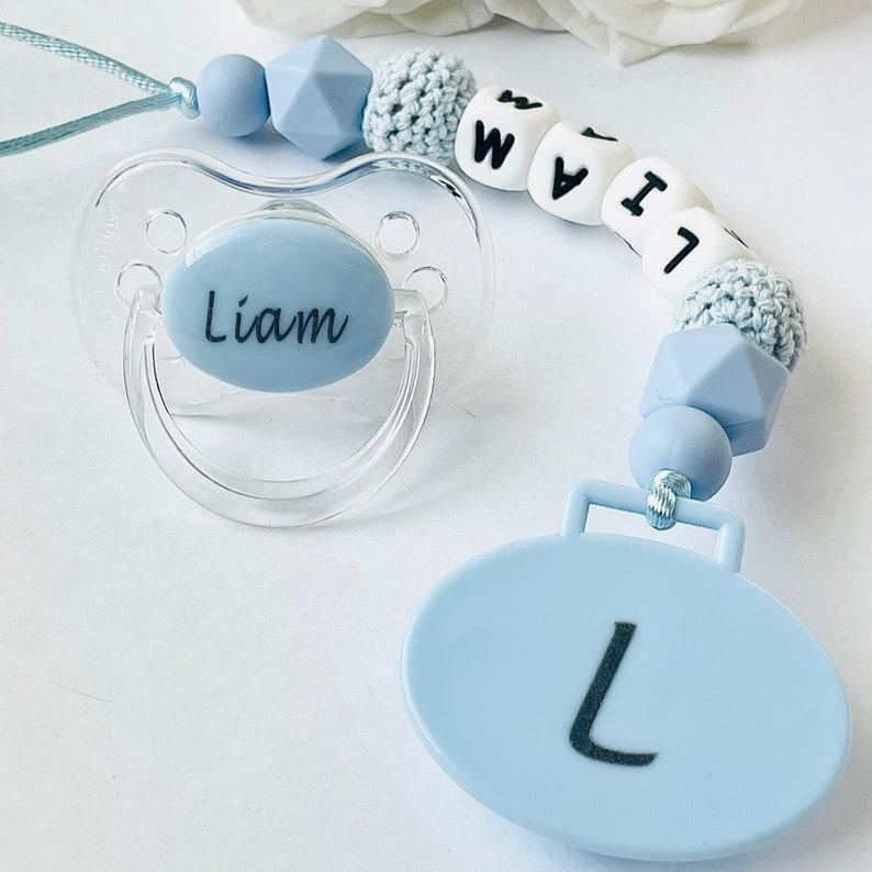 Sucette Personnalisée Attache-tétine Personnalisée Cadeau Bébé Garçon, Cadeau Bébé Garçon Personnalisé Cadeau Nouveau Bébé Garçon Cadeau Cadeau De Baby Shower