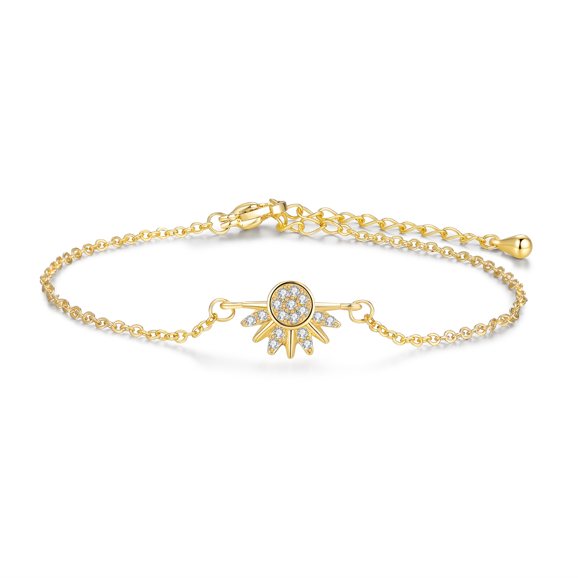 Ensemble De Bracelets Magnétiques Pour Couples De Diamants Lune Et Soleil