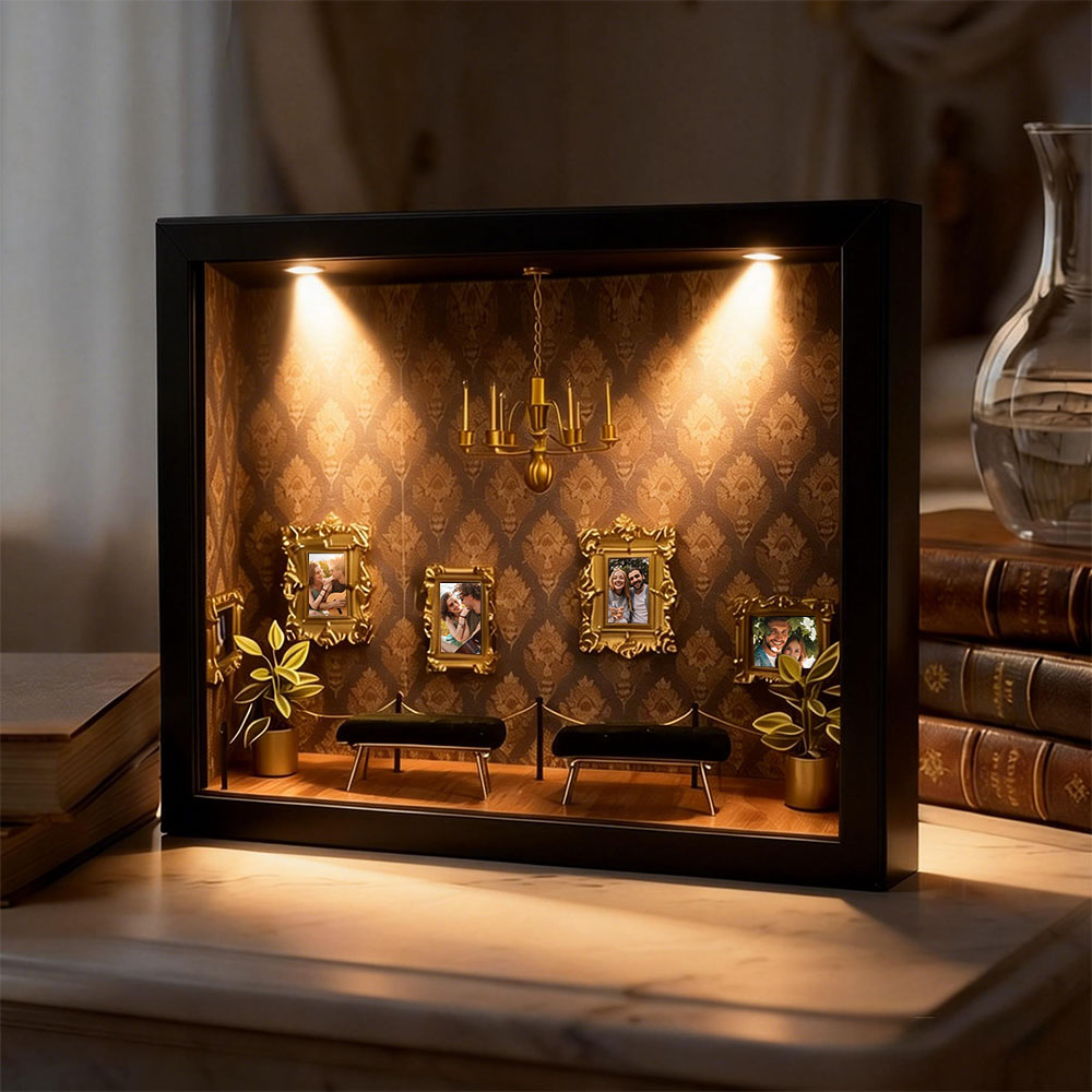 Personalisierter Bilderrahmen „museum Der Usa“ – Mini-museumsgeschenk – Bedeutungsvolles Geschenk Zum Valentinstag Oder Jahrestag