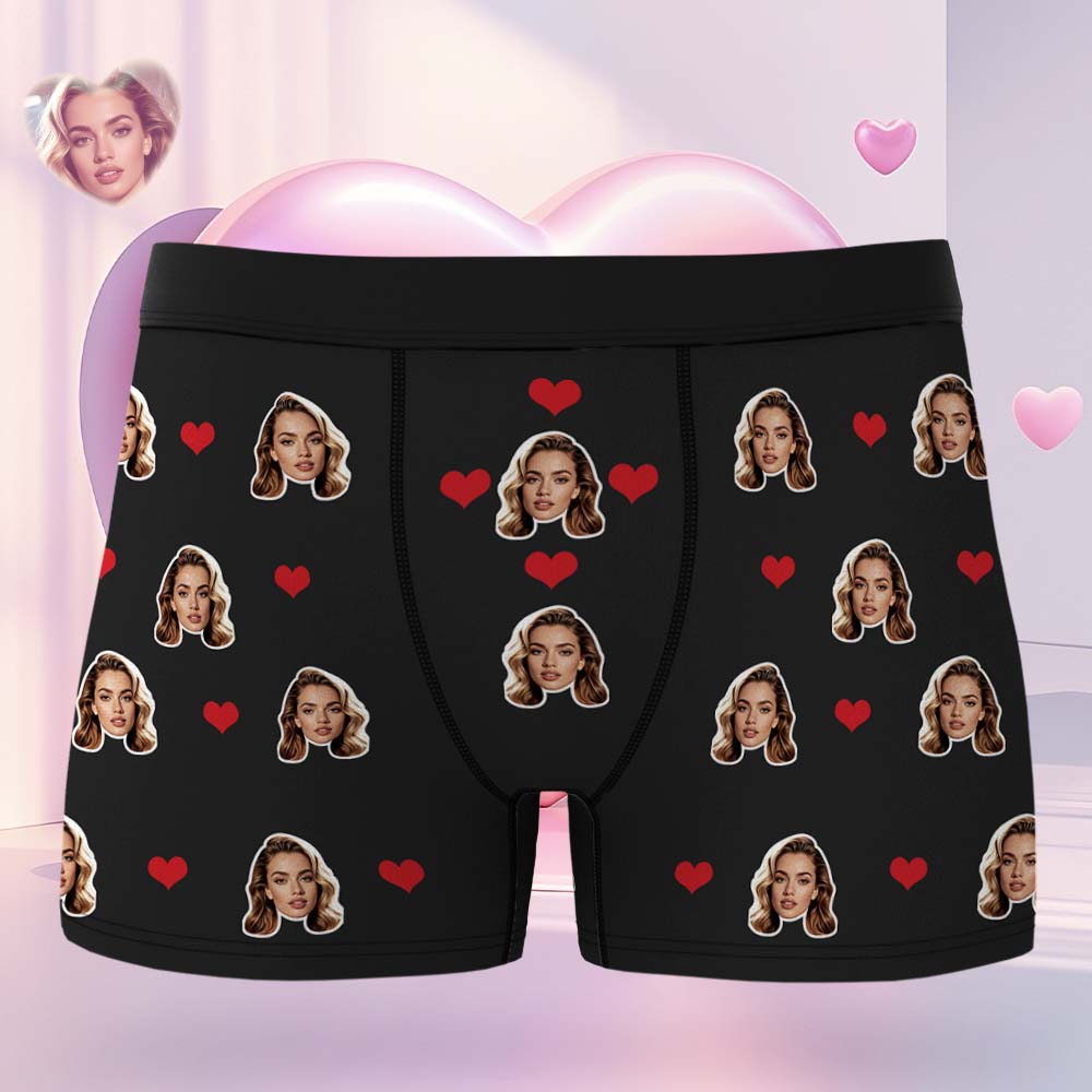 Personalisierte Boxershorts Geburtstagsgeschenk für Freund Geschenke Mann Geschenk zum Valentinstag- 5 Farben