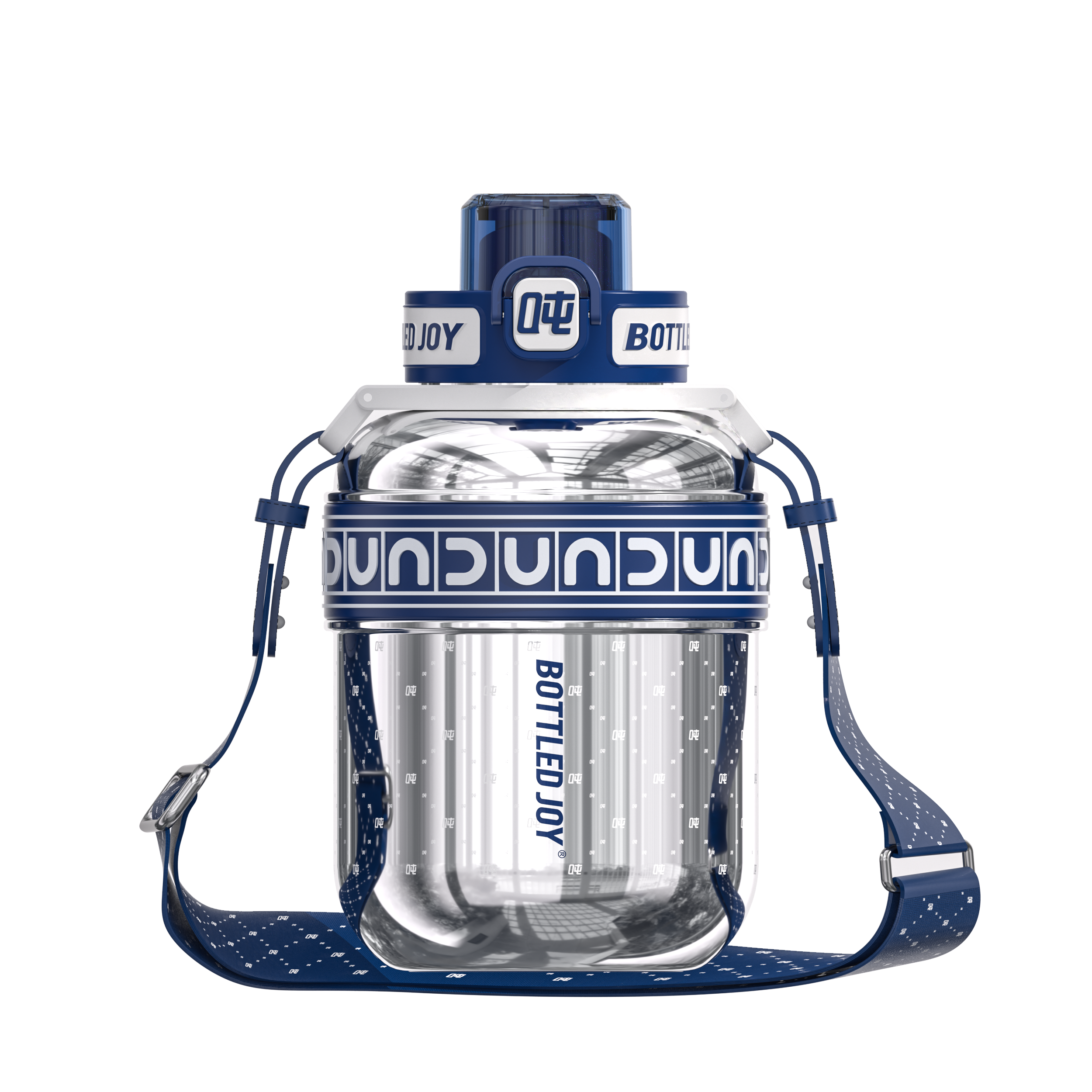 HydroJoy Monogramm-Wasserflasche 1 l – isolierte Edelstahlflasche | Freude in Flaschen