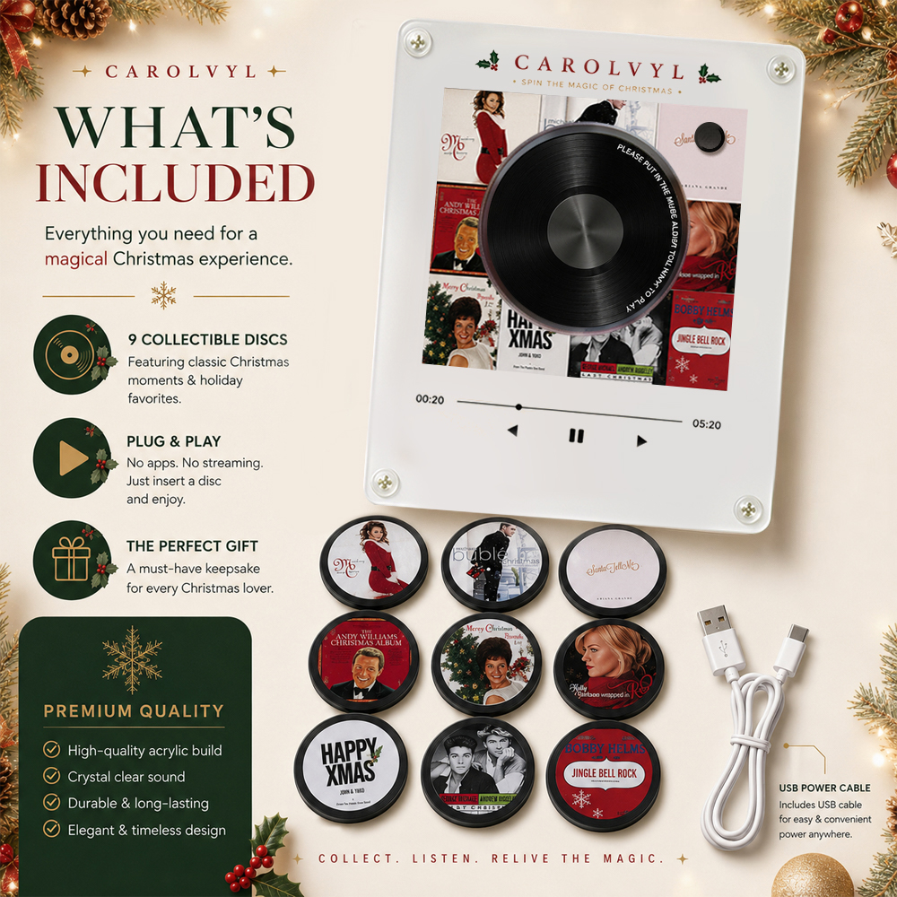Mini-Schallplattenspieler-Kühlschrankmagnet, Weihnachtsgeschenk