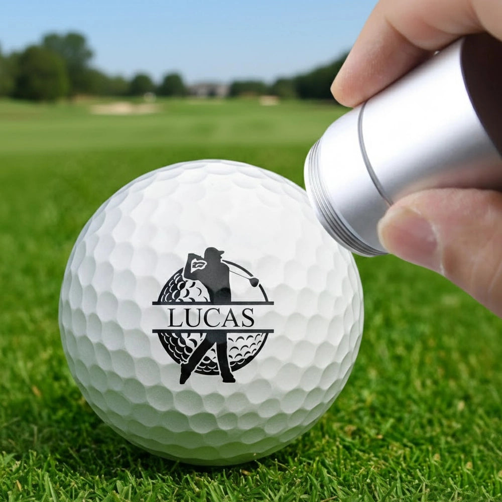 Personalisierter Golfball-Stempel Aus Kunststoff Für Golfer – Individueller Logo-Marker, Einzigartiges Geschenk Für Begeisterte Spieler