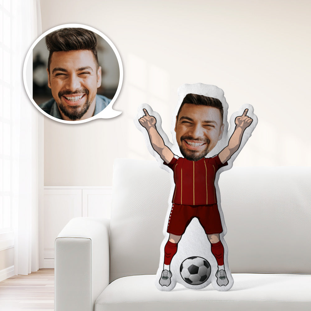 Fotokissen Gesichtskissen Personalisiertes Fußballspieler-kissen Minime-kissen Puppe Fußball-fan-shop