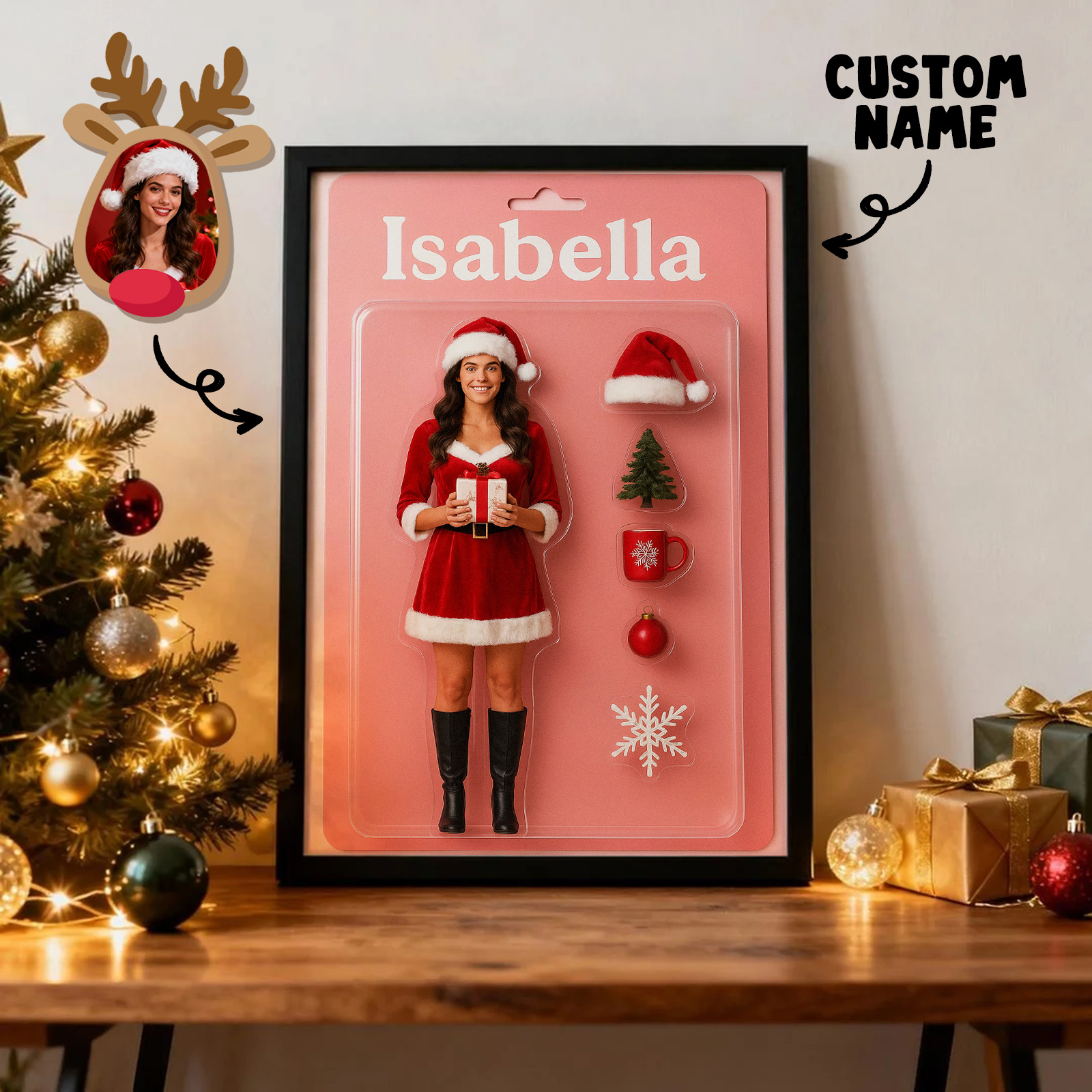 Ganzkörper Personalisierte Benutzerdefinierte 2D-Flachbild Actionfiguren-porträts | Personalisierte Spielzeugkisten-kunst | Benutzerdefinierte Fotorahmen-dekorationen | Benutzerdefinierte Spielzeugfigur