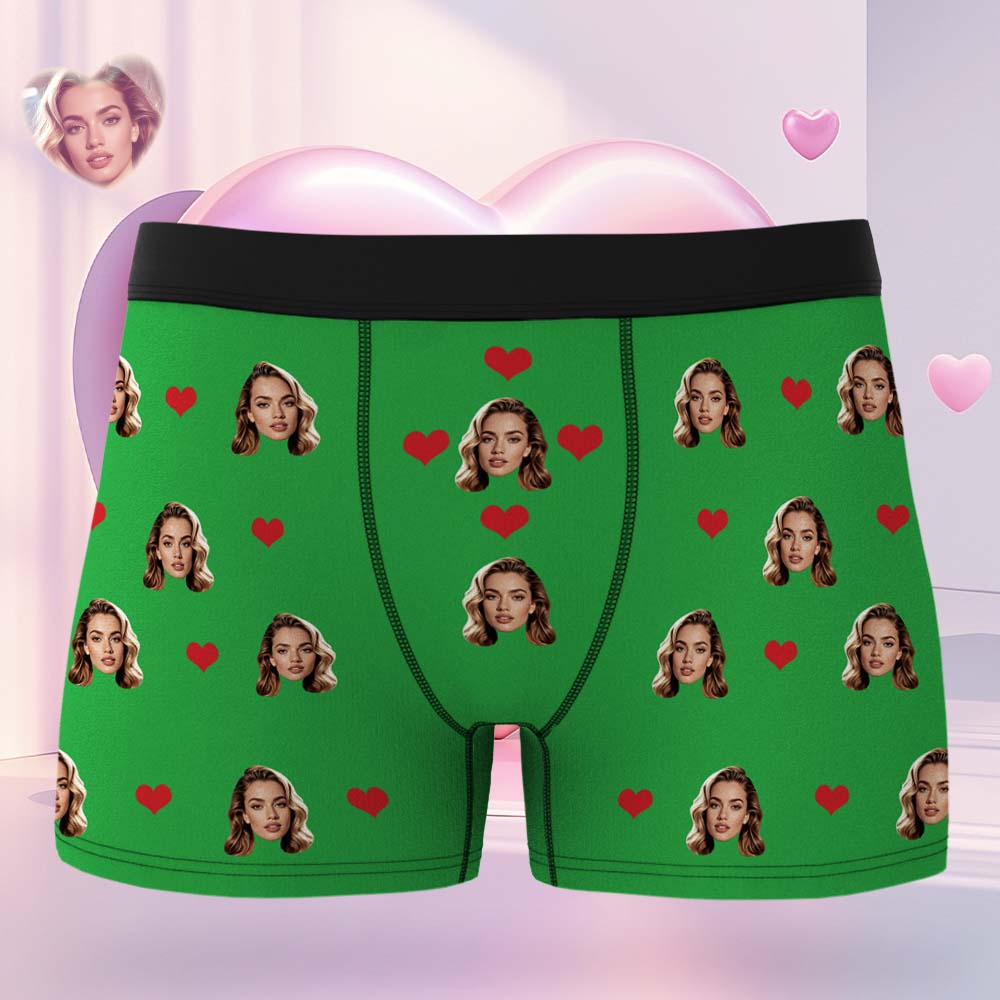 Personalisierte Boxershorts Geburtstagsgeschenk für Freund Geschenke Mann Geschenk zum Valentinstag- 5 Farben