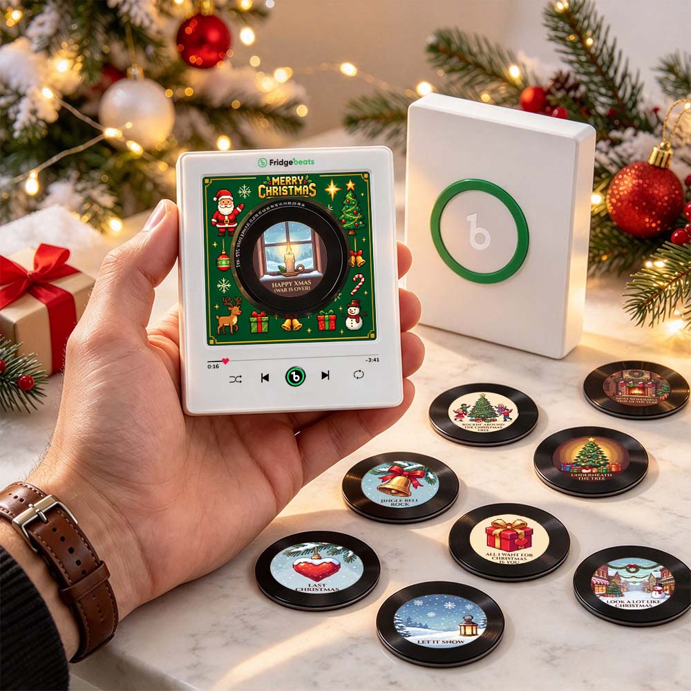 Maßgeschneiderter Weihnachts-Mini-Vinyl-Player Mit 9 Austauschbaren Discs – Vintage-Weihnachts-Spieluhr Und Perfektes Weihnachtsgeschenk Für Musikliebhaber