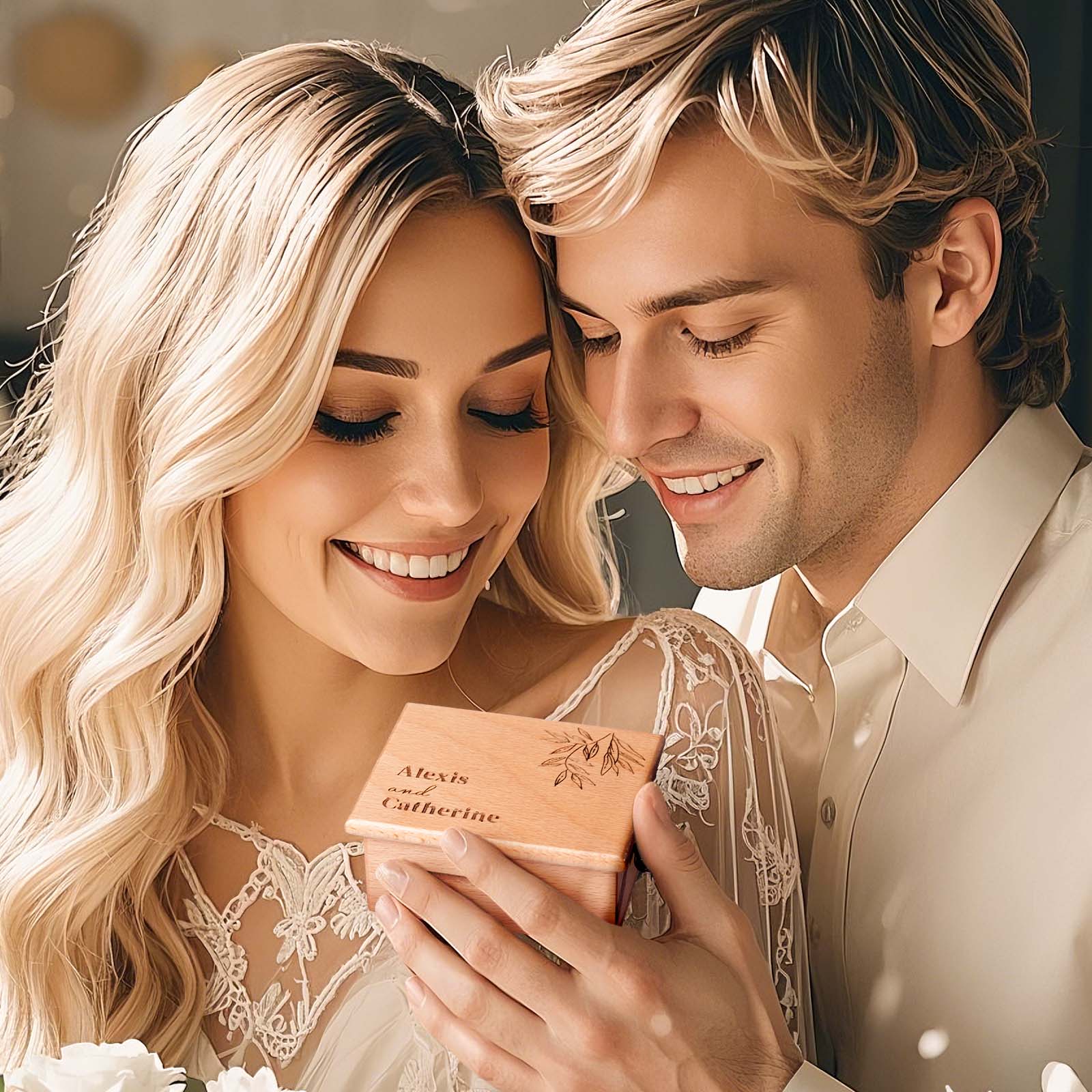 Melocraft - Individuelle Spieluhr Mit Handkurbel Und Papierstreifen, Personalisierte Spieluhr Mit Papierstreifen, Personalisierte Gravur