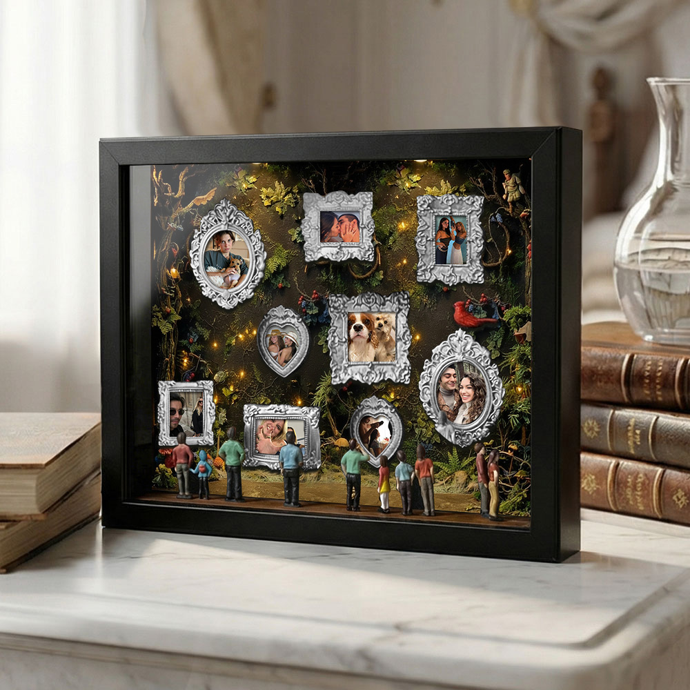 Personalisierter Bilderrahmen Im Museum Of Us-stil, Individuell Gestaltbar, Mit Vintage-motiv – Ein Perfektes Familiengeschenk