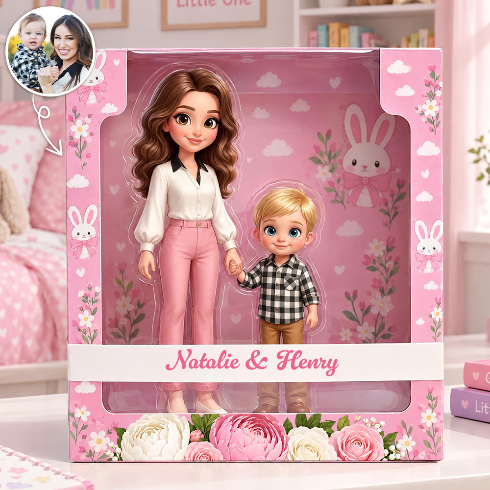 Personalisierte Muttertags-schilder Mit Ki-cartoon-motiv – Acryl-aufsteller „beste Mama Aller Zeiten" Nach Foto – Herzliches Geschenk Zur Mutterschaft & Dekoration Für Zuhause