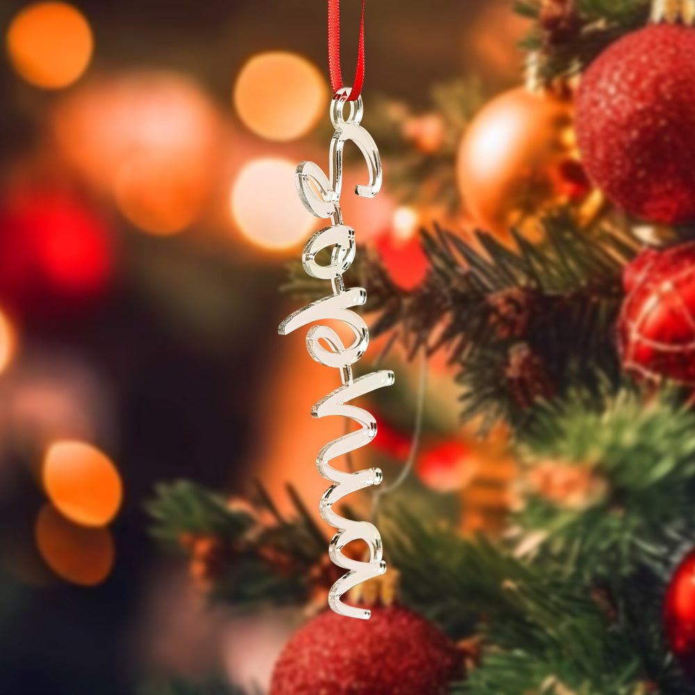 Personalisierter Name Weihnachtsbaumschmuck Weihnachtsstrumpf Geschenkanhänger Dekoration Geschenk