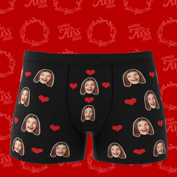Weihnachtsgeschenke Personalisierte Boxershorts Geburtstagsgeschenk für Freund Geschenke Mann - 5 Farben