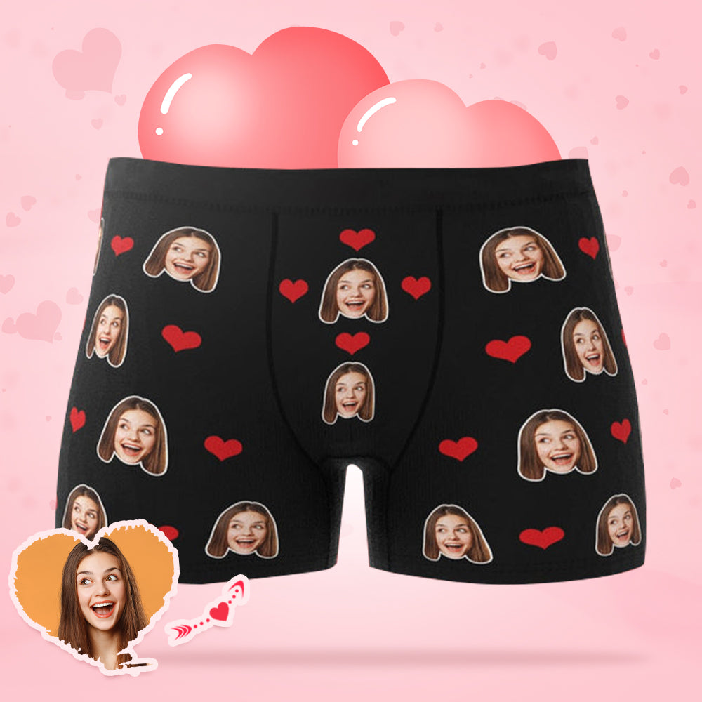 Valentinstag Personalisierte Boxershorts Geburtstagsgeschenk für Freund Geschenke Mann - 5 Farben