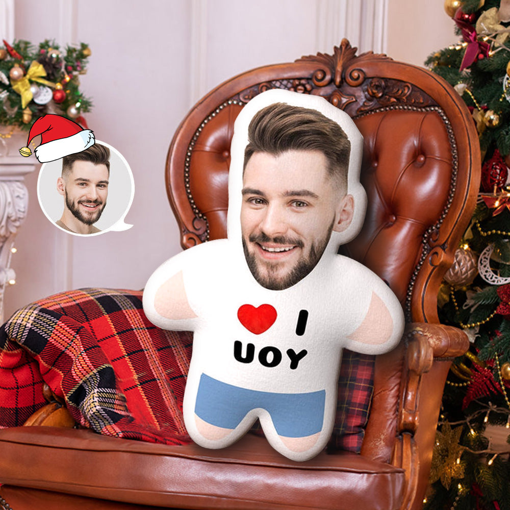Weihnachtsgeschenke Ich Liebe Dich Minime Wurfkissen Individuelles Gesicht Teddy Personalisiertes Foto Minime Kissen