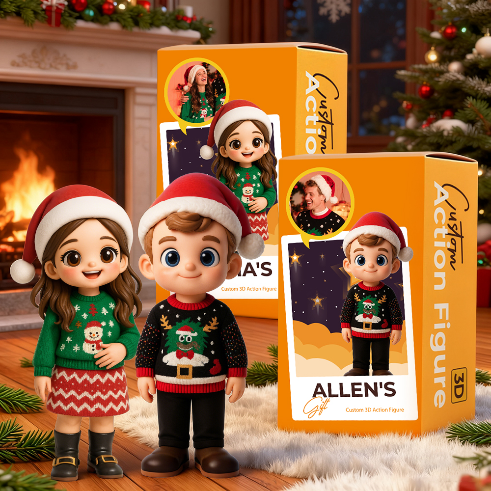 Individuelle Actionfigur Zum Muttertag – Personalisierte Charakterfigur Von Ai Photo – 3d-gedruckt – Perfekte Geschenke Für Mama