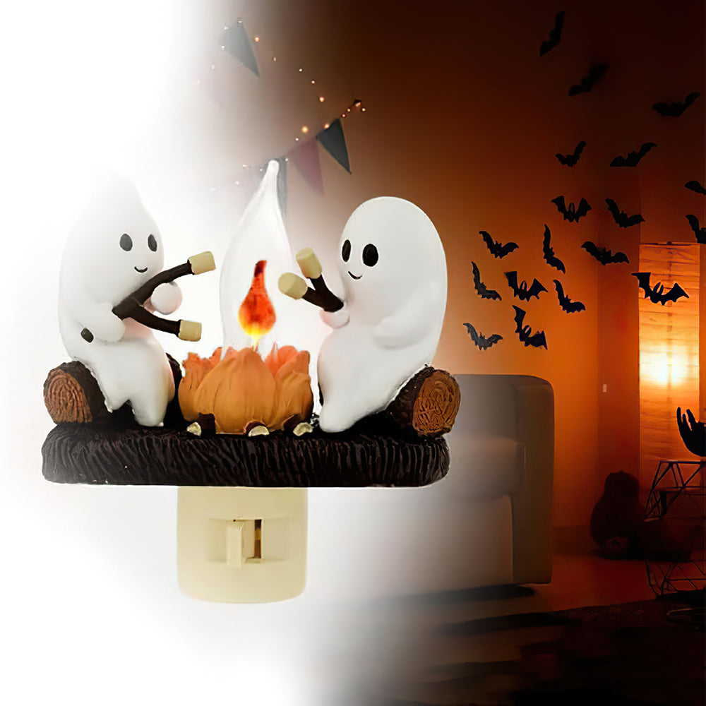 Halloween Geschenk Halloween Spooky Lagerfeuer Nacht Lichter